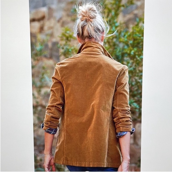 FRANK and EILEEN Belfast Performance Corduroy Jacket Chestnut Brown Sz L - Picture 2 of 13